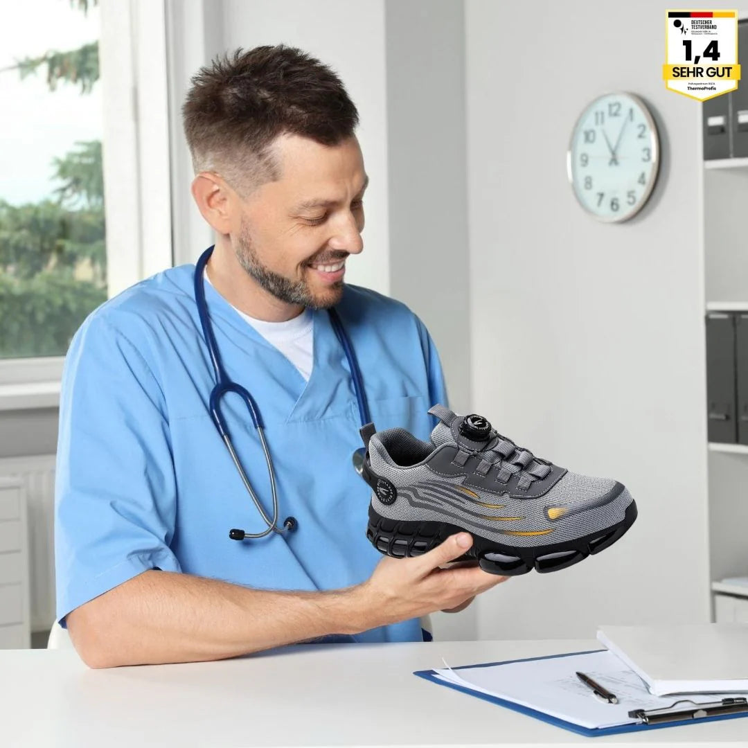 SafeStep™ | Chaussure de sécurité ergonomique et anti-douleur – Certifiée EN ISO 20345