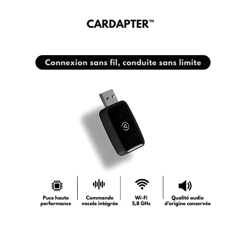 Cardapter™ | Android Auto & CarPlay sans fil, sans effort