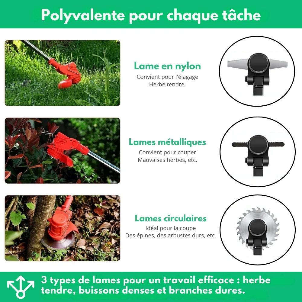 D80 Pro™ | La débroussailleuse 3-en-1 pour terrain exigeant