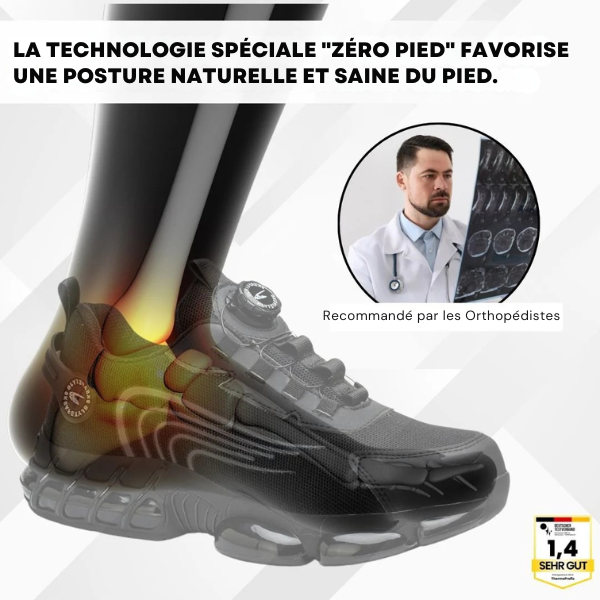 SafeStep™ | Chaussure de sécurité ergonomique et anti-douleur – Certifiée EN ISO 20345