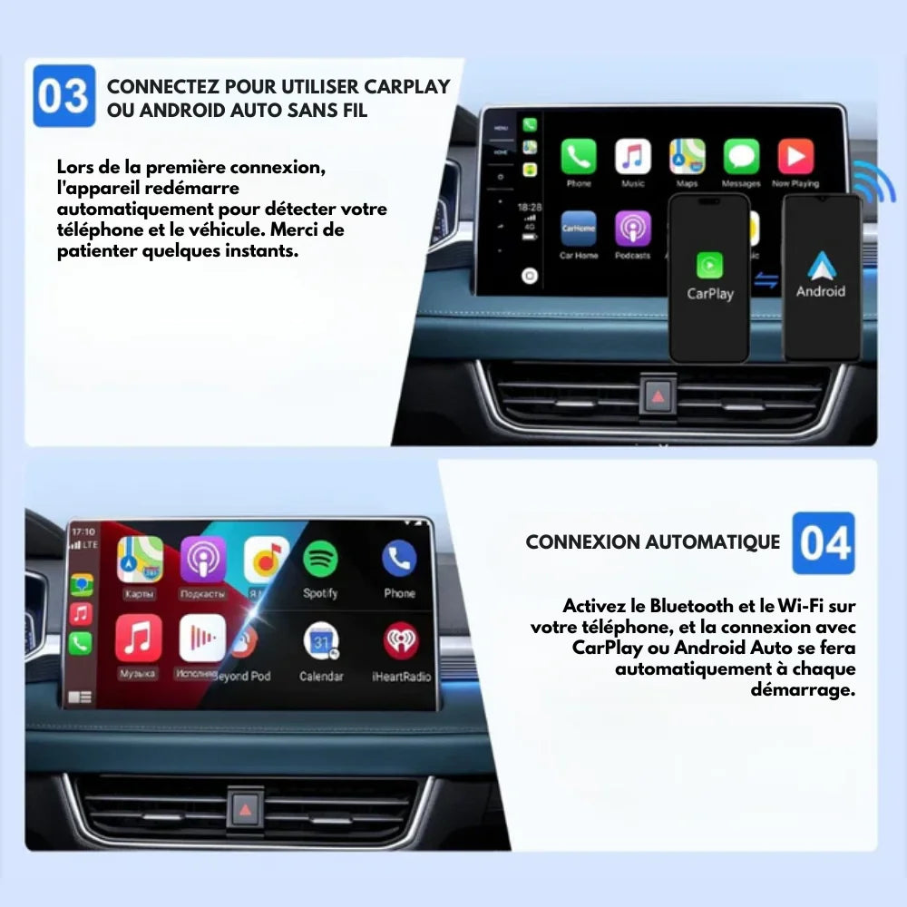 Cardapter™ | Android Auto & CarPlay sans fil, sans effort