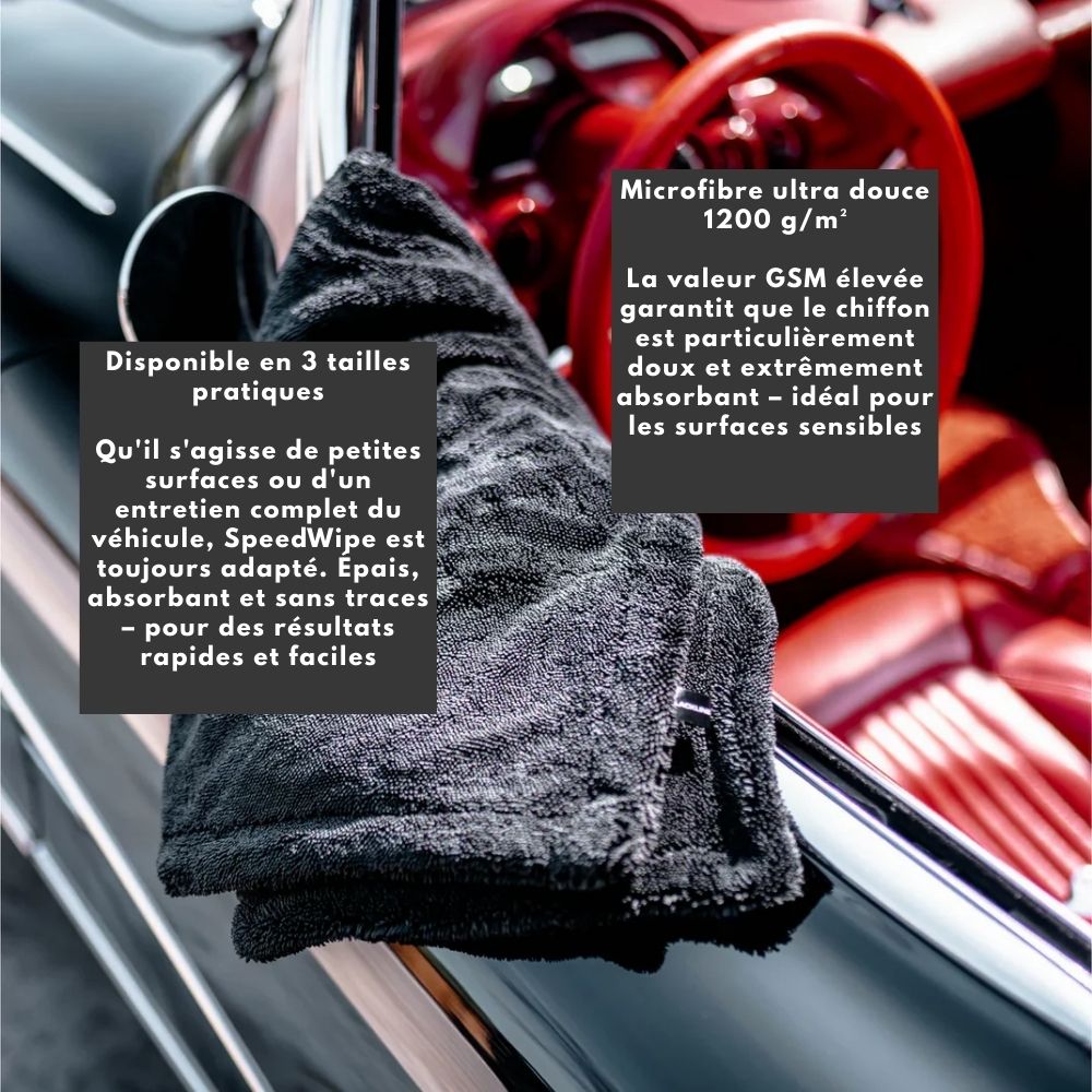 SpeedWipe™ | La microfibre ultra absorbante pour une brillance nette