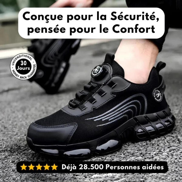 SafeStep™ | Chaussure de sécurité ergonomique et anti-douleur – Certifiée EN ISO 20345