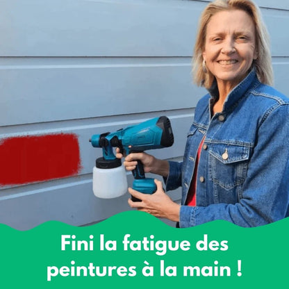 SprayPro™ | Pistolet à peinture sans fil, finition professionnelle