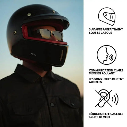 RideQuiet™ | Fini les sifflements et les bourdonnements sous le casque moto