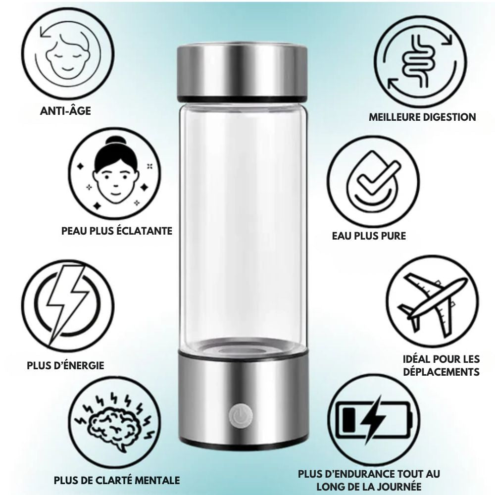 HydroVive™ | La bouteille d’eau hydrogénée pour une vitalité express