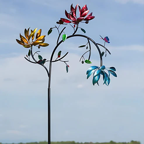 GartenTanz™ | Éolienne décorative florale, pour un jardin unique