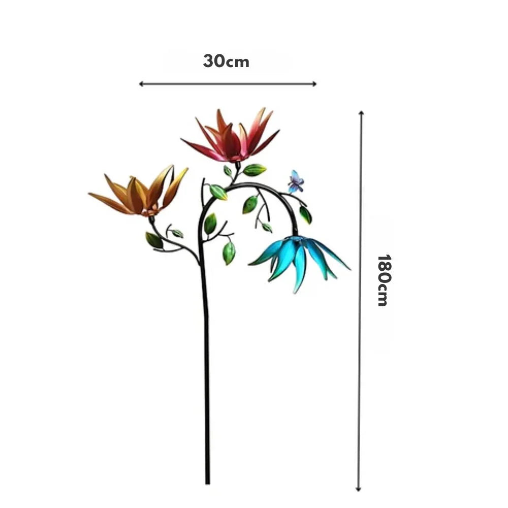 GartenTanz™ | Éolienne décorative florale, pour un jardin unique
