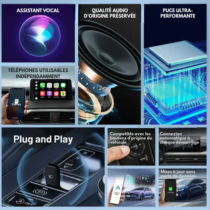 Cardapter™ | Android Auto & CarPlay sans fil, sans effort