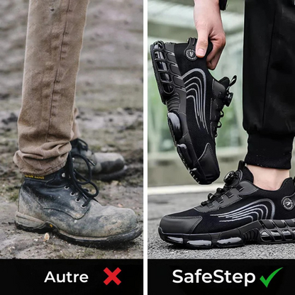 SafeStep™ | Chaussure de sécurité ergonomique et anti-douleur – Certifiée EN ISO 20345