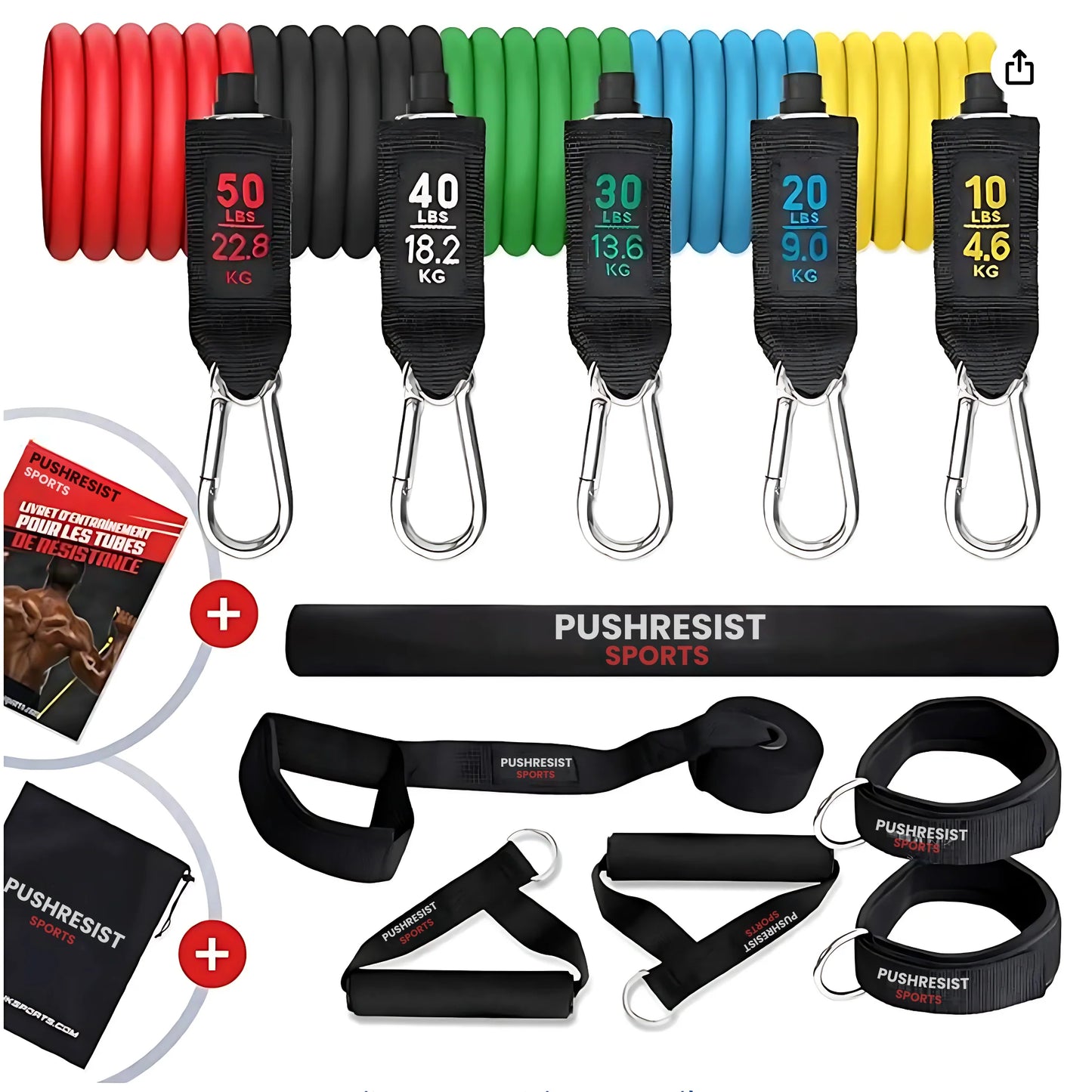PushResist - Bandes élastiques musculation