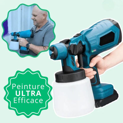 SprayPro™ | Pistolet à peinture sans fil, finition professionnelle