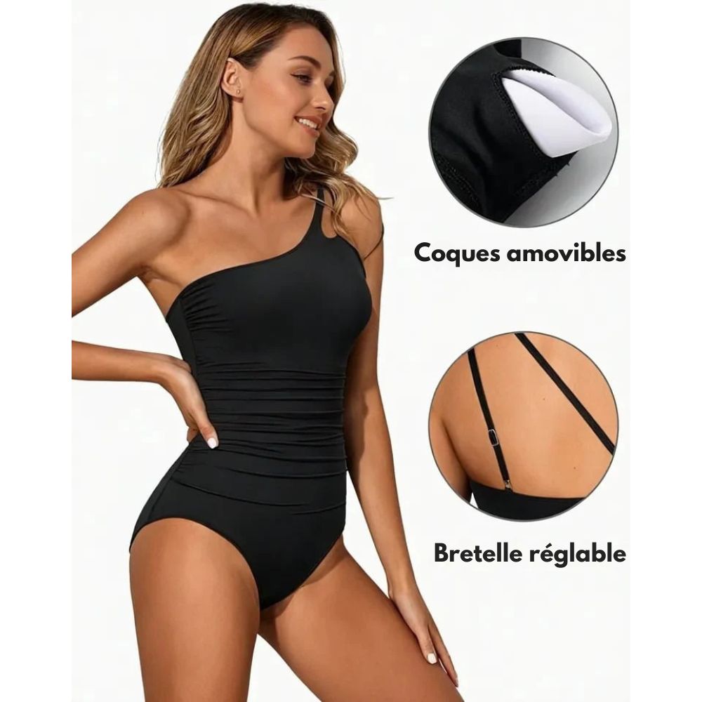 SwimSculpt™ | Maillot de bain asymétrique, silhouette parfaite